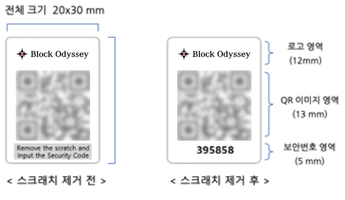 5중 유리막 나노기술 적용 복제 불가 QR 코드 적용